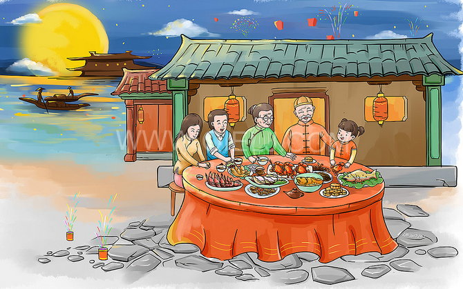 賞中秋圓月享美好時(shí)光，企鵝糧油機(jī)械祝您中秋團(tuán)圓快樂(圖2)